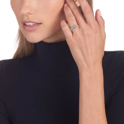 Online Caviar Square Diamond Ring Stacking Rings