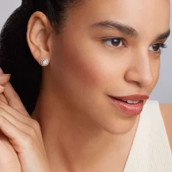 Sale Caviar Square Diamond Stud Earrings Diamonds