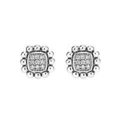 Sale Caviar Square Diamond Stud Earrings Diamonds