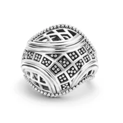 Clearance Caviar Statement Ring Silver