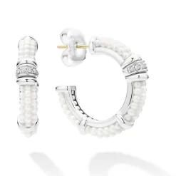 Cheap Ceramic And Diamond Hoop Earrings Hoop Earrings