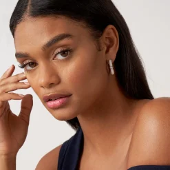 Cheap Ceramic And Diamond Hoop Earrings Hoop Earrings