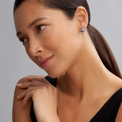 Cheap Ceramic And Diamond Huggie Earrings Huggie Earrings