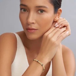 Online Ceramic And 18K Gold Caviar Bracelet | 6Mm Gold