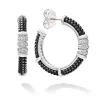 Discount Ceramic Beaded Diamond Hoop Earrings Hoop Earrings