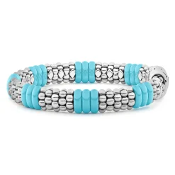 Best Ceramic Caviar Beaded Bracelet | 9Mm Silver