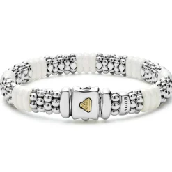 Best Ceramic Caviar Beaded Bracelet | 9Mm Two-Tone