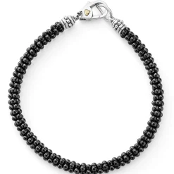 Sale Ceramic Caviar Beaded Bracelet Two-Tone