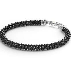 Sale Ceramic Caviar Beaded Bracelet Two-Tone