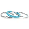 Online Ceramic Caviar Bracelet Gift Set Silver