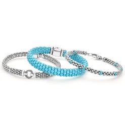 Online Ceramic Caviar Bracelet Gift Set Silver