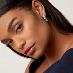 Flash Sale Ceramic Caviar Diamond Hoop Earrings Hoop Earrings