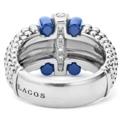 Fashion Ceramic Caviar Diamond Ring Diamonds