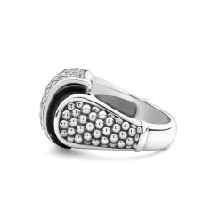 Online Ceramic Caviar Diamond Statement Ring Diamonds