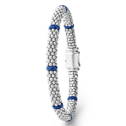 New Ceramic Station Caviar Bracelet | 6Mm Silver