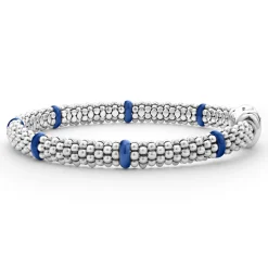 New Ceramic Station Caviar Bracelet | 6Mm Silver