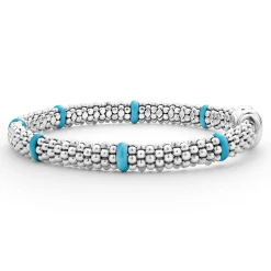 Cheap Ceramic Station Caviar Bracelet | 6Mm Silver