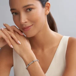 Shop Ceramic Station Caviar Bracelet | 6Mm Silver