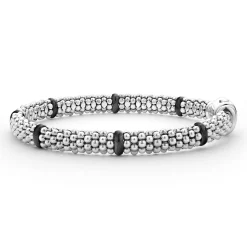 Shop Ceramic Station Caviar Bracelet | 6Mm Silver