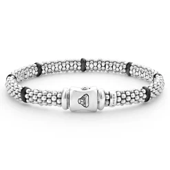 Shop Ceramic Station Caviar Bracelet | 6Mm Silver