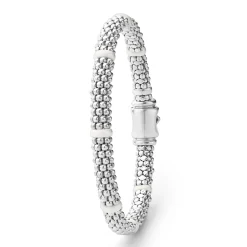 Flash Sale Ceramic Station Caviar Bracelet | 6Mm Silver
