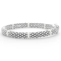 Flash Sale Ceramic Station Caviar Bracelet | 6Mm Silver