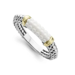 Best Ceramic Two-Tone Caviar Stacking Ring Stacking Rings