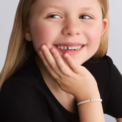 Flash Sale Childs First Gold Station Pearl Bracelet Two-Tone