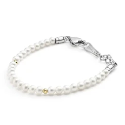 Flash Sale Childs First Gold Station Pearl Bracelet Two-Tone