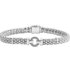 Discount Circle Caviar Bracelet | 6Mm Silver