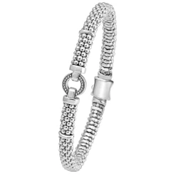 Discount Circle Caviar Bracelet | 6Mm Silver