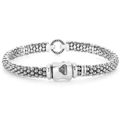 Discount Circle Caviar Bracelet | 6Mm Silver