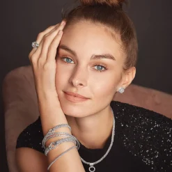 Sale Circle Caviar Ring Silver