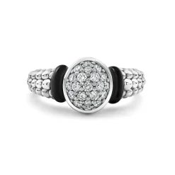 Flash Sale Circle Ceramic Caviar Diamond Ring Diamonds