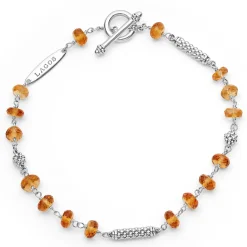 New Citrine Beaded Bracelet Gemstones