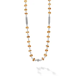 Best Citrine Beaded Necklace Silver