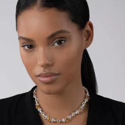 Shop Citrine Caviar Beaded Necklace Two-Tone