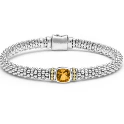 Online Citrine Caviar Bracelet | 6Mm Two-Tone