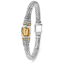 Sale Citrine Caviar Bracelet | 6Mm Two-Tone