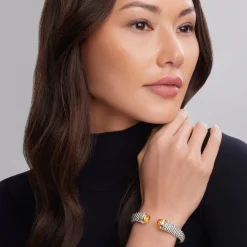 Cheap Citrine Cuff Bracelet | 12Mm Two-Tone