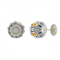 Cheap Citrine Earring Backs Silver