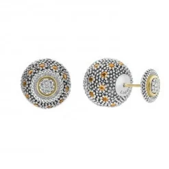 Outlet Citrine Earring Backs Silver
