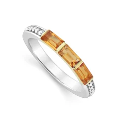 Sale Citrine Stacking Ring Gemstones