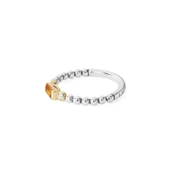Discount Citrine Stacking Ring With Diamonds Diamonds