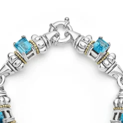 Discount Classic Swiss Blue Topaz Bracelet Gemstones