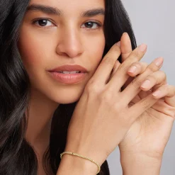 Shop Delicate 18K Gold Beaded Bracelet | 3Mm Gold