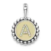Shop Diamond A Initial Charm Two-Tone