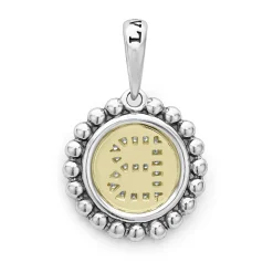 Discount Diamond B Initial Charm Two-Tone