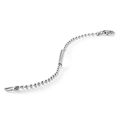 Flash Sale Diamond Beaded Bracelet Silver