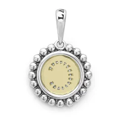 New Diamond C Initial Charm Two-Tone